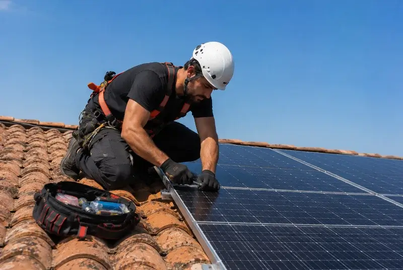 Maintenance et monitoring de panneaux solaires à Pontaix