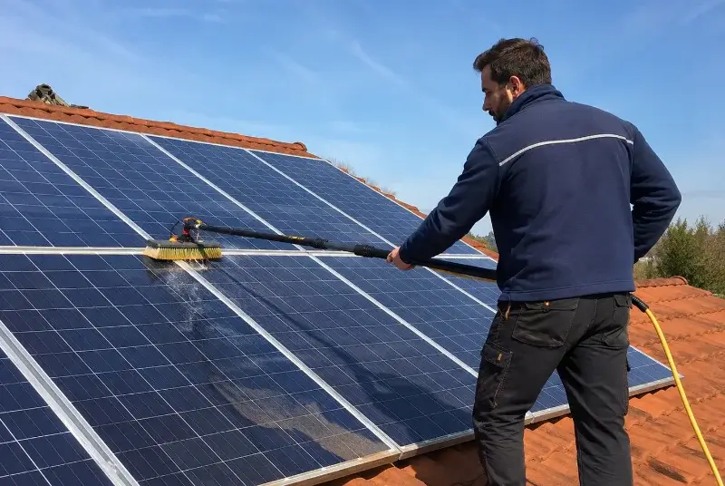 Nettoyage et entretien de panneaux solaires à Pontaix